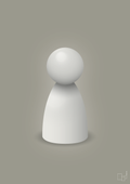 plakat: spillebrik i farven: painters white - battleship gray-Brætspil-A1two3