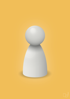 plakat: spillebrik i farven: painters white - honeycomb-Brætspil-A1two3