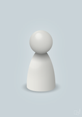 plakat: spillebrik i farven: painters white - light drizzle-Brætspil-A1two3