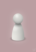 plakat: spillebrik i farven: painters white - light rose-Brætspil-A1two3