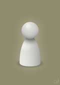 plakat: spillebrik i farven: painters white - misty forrest-Brætspil-A1two3