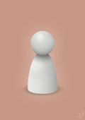 plakat: spillebrik i farven: painters white - powder-Brætspil-A1two3