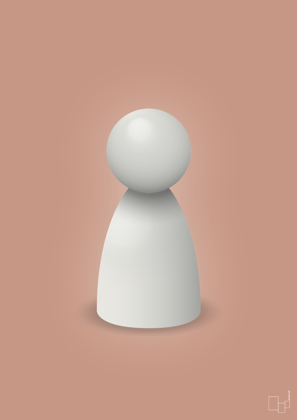 plakat: spillebrik i farven: painters white - powder-Brætspil-A1two3