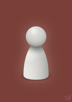 plakat: spillebrik i farven: painters white - red pepper-Brætspil-A1two3