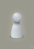 plakat: spillebrik i farven: light drizzle - battleship gray-Brætspil-A1two3