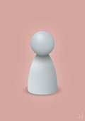 plakat: spillebrik i farven: light drizzle - bubble shell-Brætspil-A1two3