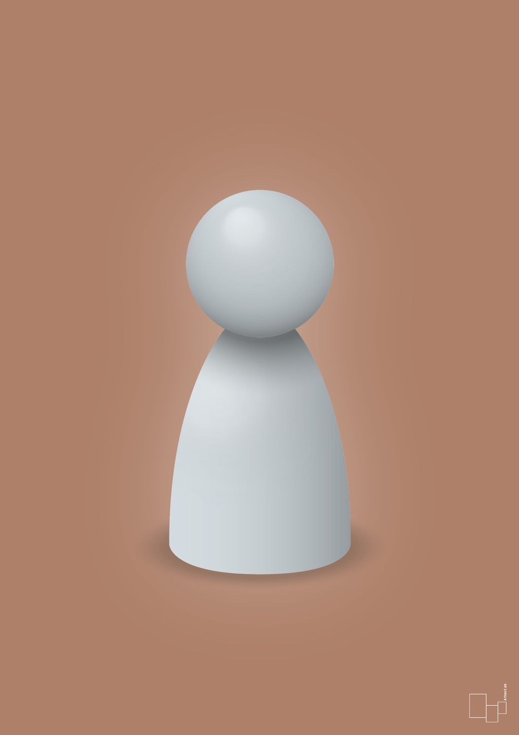 plakat: spillebrik i farven: light drizzle - cider spice-Brætspil-A1two3