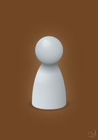 plakat: spillebrik i farven: light drizzle - dark brown-Brætspil-A1two3
