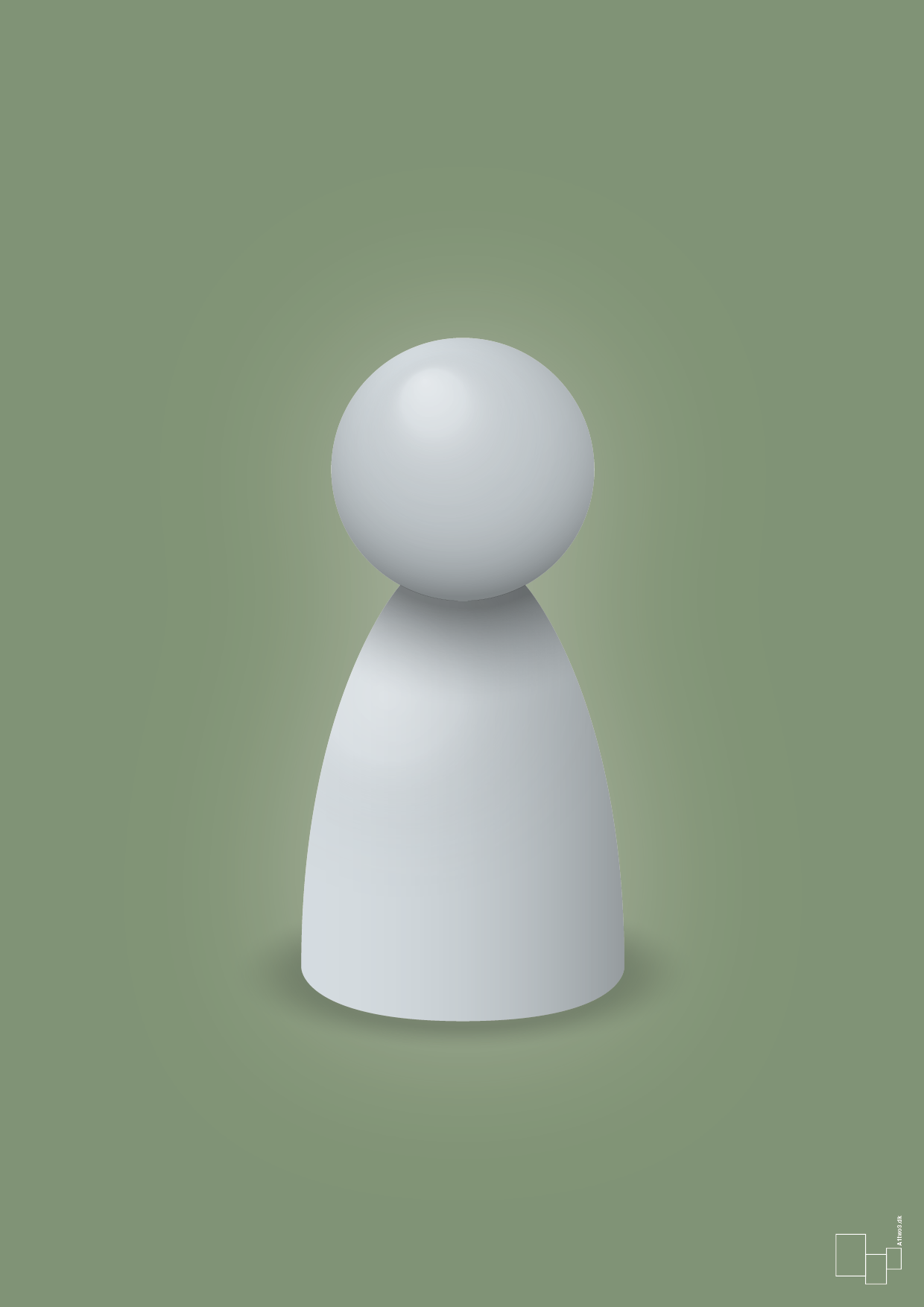 plakat: spillebrik i farven: light drizzle - jade-Brætspil-A1two3