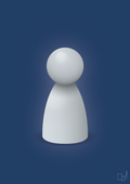 plakat: spillebrik i farven: light drizzle - lapis blue-Brætspil-A1two3