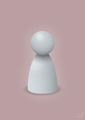 plakat: spillebrik i farven: light drizzle - light rose-Brætspil-A1two3
