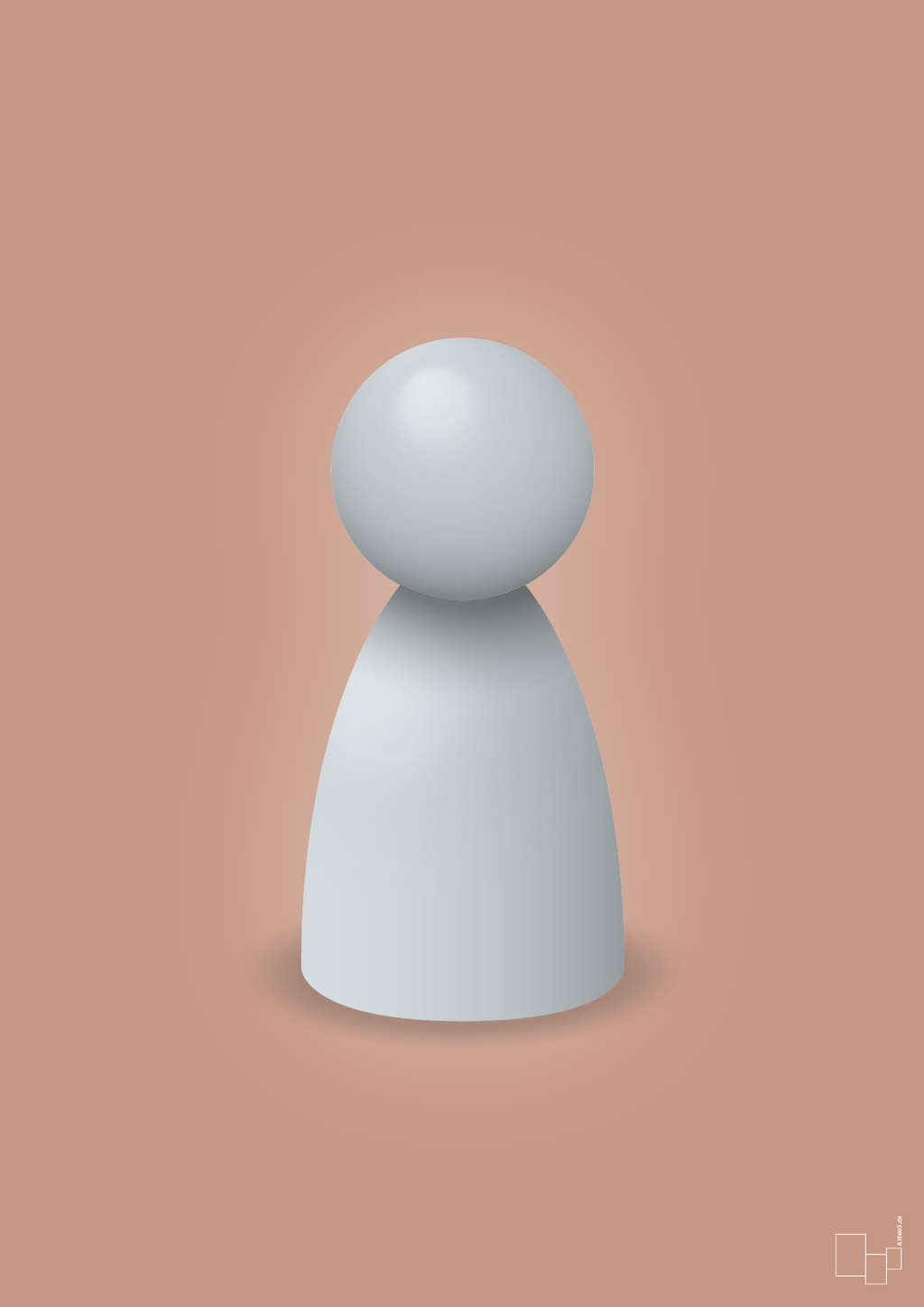 plakat: spillebrik i farven: light drizzle - powder-Brætspil-A1two3