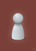 plakat: spillebrik i farven: light drizzle - red pepper-Brætspil-A1two3