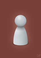 plakat: spillebrik i farven: light drizzle - red pepper-Brætspil-A1two3