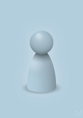 plakat: spillebrik i farven: heavenly blue - heavenly blue-Brætspil-A1two3
