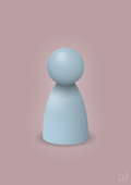 plakat: spillebrik i farven: heavenly blue - light rose-Brætspil-A1two3