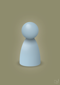 plakat: spillebrik i farven: heavenly blue - misty forrest-Brætspil-A1two3