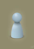 plakat: spillebrik i farven: heavenly blue - misty forrest-Brætspil-A1two3