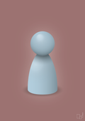plakat: spillebrik i farven: heavenly blue - plum-Brætspil-A1two3