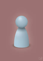 plakat: spillebrik i farven: heavenly blue - plum-Brætspil-A1two3