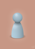 plakat: spillebrik i farven: heavenly blue - powder-Brætspil-A1two3