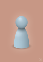 plakat: spillebrik i farven: heavenly blue - powder-Brætspil-A1two3