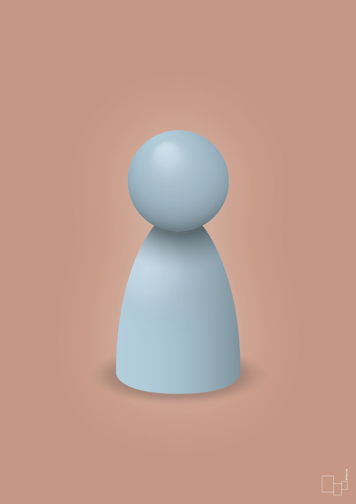 plakat: spillebrik i farven: heavenly blue - powder-Brætspil-A1two3