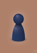 plakat: spillebrik i farven: lapis blue - cider spice-Brætspil-A1two3