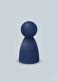 plakat: spillebrik i farven: lapis blue - light drizzle-Brætspil-A1two3