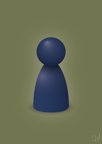 plakat: spillebrik i farven: lapis blue - secret meadow-Brætspil-A1two3
