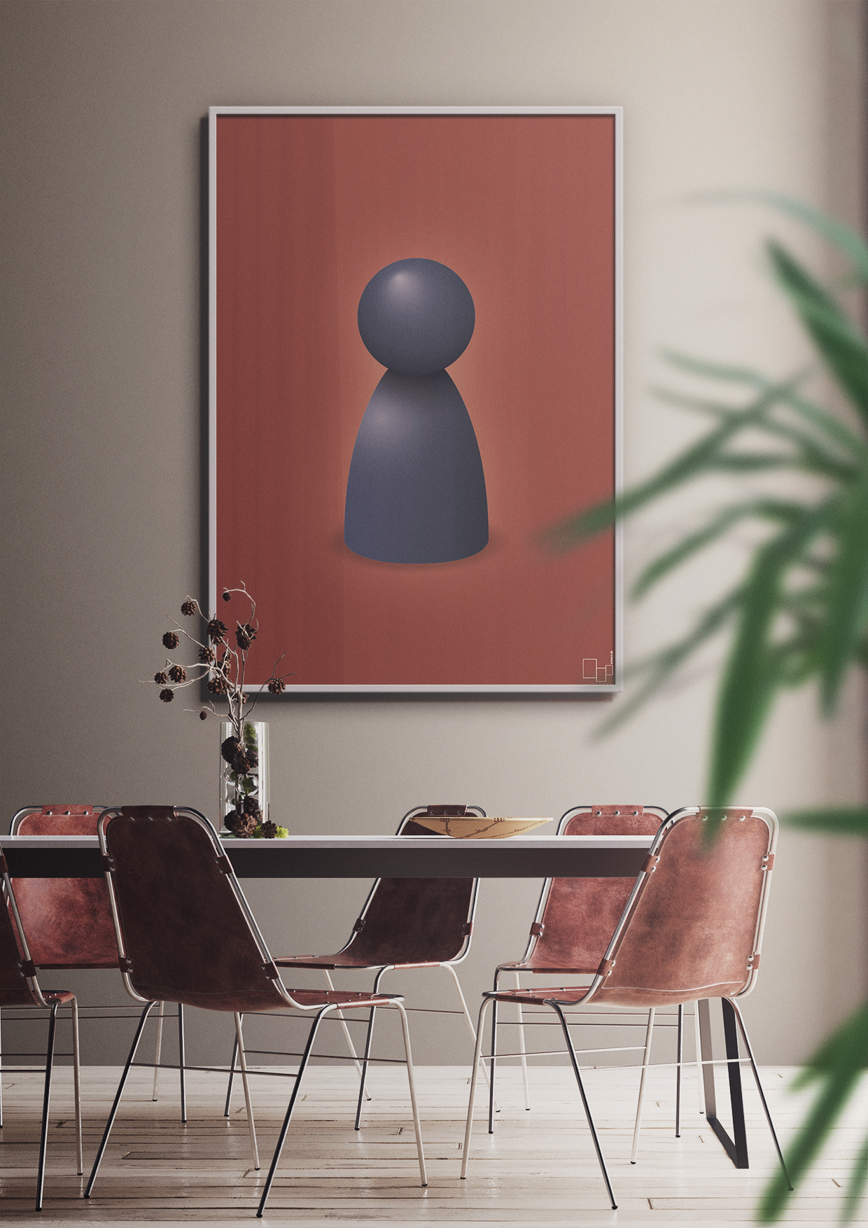 Spillebrik i farven: petrol - graphic charcoal-Brætspil-A1two3