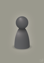 plakat: spillebrik i farven: graphic charcoal - battleship gray-Brætspil-A1two3