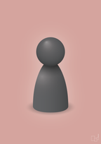 plakat: spillebrik i farven: graphic charcoal - bubble shell-Brætspil-A1two3