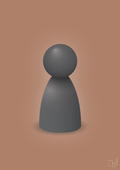 plakat: spillebrik i farven: graphic charcoal - cider spice-Brætspil-A1two3