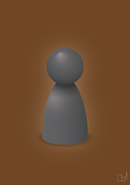 plakat: spillebrik i farven: graphic charcoal - dark brown-Brætspil-A1two3