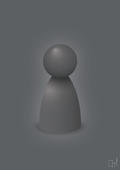 plakat: spillebrik i farven: graphic charcoal - graphic charcoal-Brætspil-A1two3