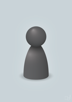 plakat: spillebrik i farven: graphic charcoal - light drizzle-Brætspil-A1two3