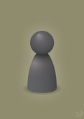 plakat: spillebrik i farven: graphic charcoal - misty forrest-Brætspil-A1two3