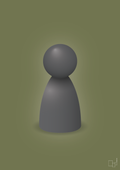plakat: spillebrik i farven: graphic charcoal - secret meadow-Brætspil-A1two3
