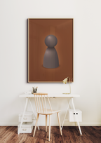 plakat: spillebrik i farven: graphic charcoal - battleship gray-Brætspil-A1two3