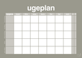 plakat: ugeplan horizontal opgaver - battleship gray-Planer-A1two3