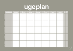 plakat: ugeplan horizontal opgaver - battleship gray-Planer-A1two3