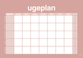 plakat: ugeplan horizontal opgaver - bubble shell-Planer-A1two3