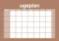 plakat: ugeplan horizontal opgaver - cider spice-Planer-A1two3