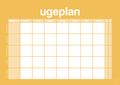 plakat: ugeplan horizontal opgaver - honeycomb-Planer-A1two3