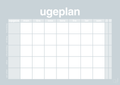 plakat: ugeplan horizontal opgaver - light drizzle-Planer-A1two3