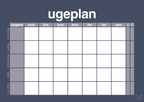 Ugeplan horizontal opgaver - petrol-Planer-A1two3