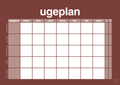 plakat: ugeplan horizontal opgaver - red pepper-Planer-A1two3