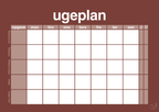 plakat: ugeplan horizontal opgaver - red pepper-Planer-A1two3