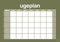 plakat: ugeplan horizontal opgaver - secret meadow-Planer-A1two3